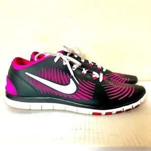 NIKE Women's Free Balanza Training Shoe black pink size 12